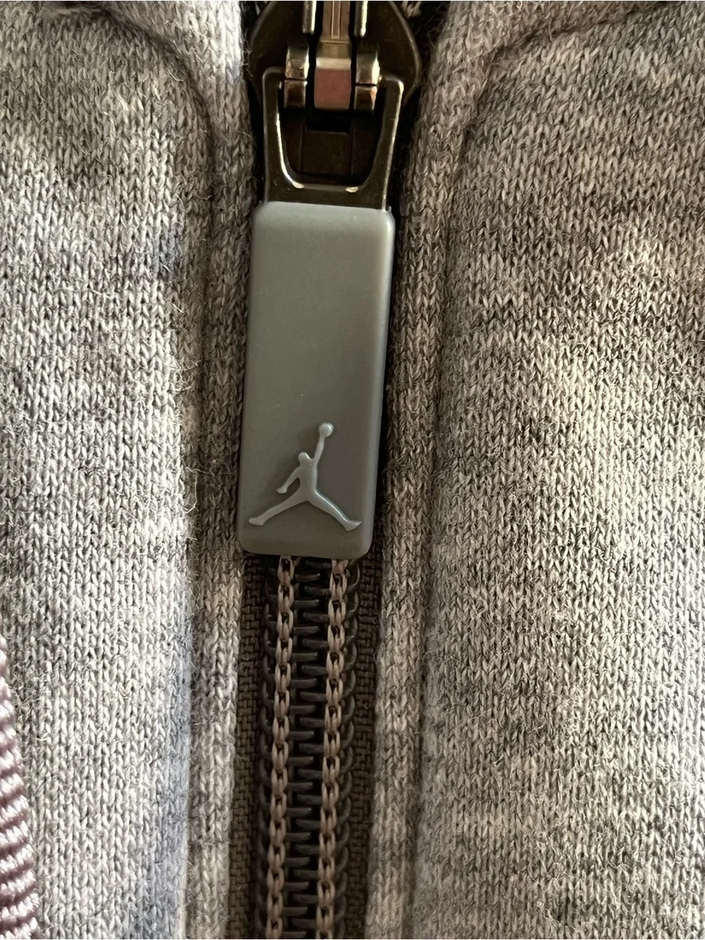 Nike Air Jordan Jumpman Grey Fleece Full-Zip Hoodie Jacket Men’s Size medium